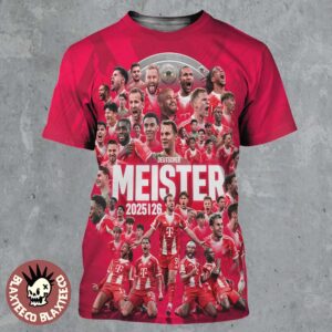FC Bayern Munich Deutscher Meister 2026 Bundesliga Champions All Over Print Shirt