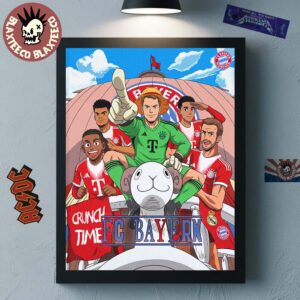FC Bayern Munich X One Piece UCL Anime Crossover Home Decor Poster Canvas