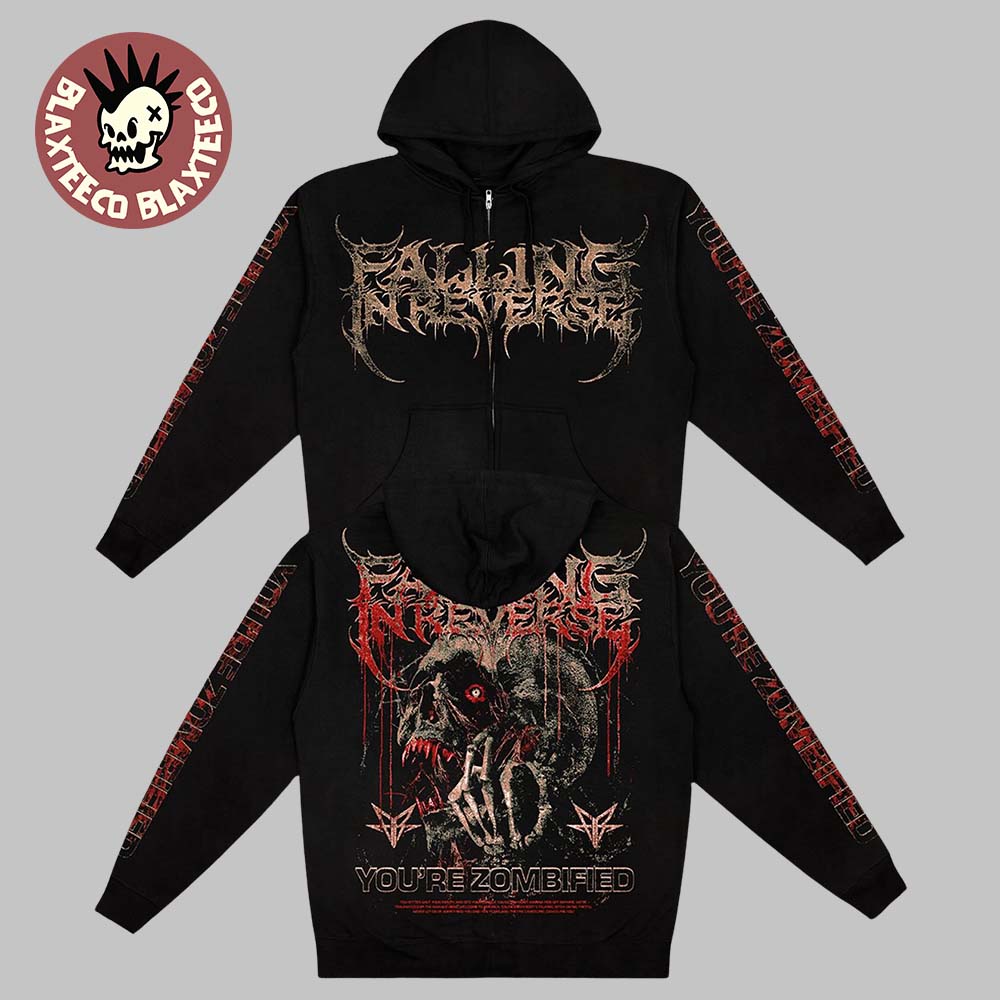 Falling In Reverse WhatNot Exclusive You're Zombified Zip Up Hoodie Falling In Reverse WhatNot Exclusive You're Zombified Zip Up Hoodie