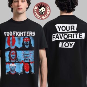 Foo Fighters Your Favorite Toy 2026 North American Tour Merch Distorted Portrait Two Sided T-Shirt