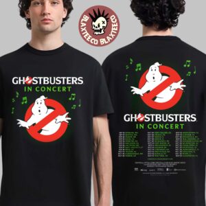 Ghostbusters In Concert 2026 North America Schedule Dates Two Sided T-Shirt