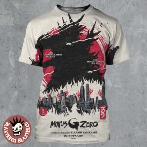 Godzilla Minus Zero Japan Flag Style Art A New Threat is Looming All Over Print Shirt