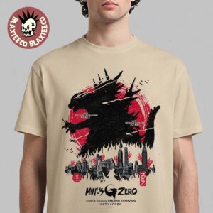 Godzilla Minus Zero Japan Flag Style Art A New Threat is Looming T-Shirt