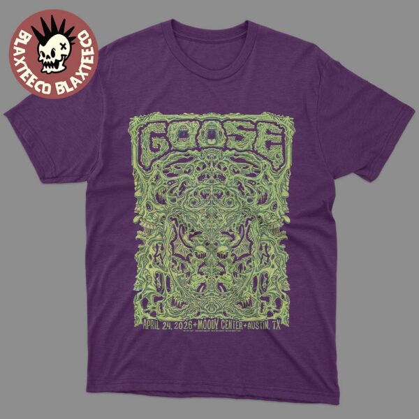 Goose Band Austin Texas 2026 Venue Poster At Moody Center On April 24 ...