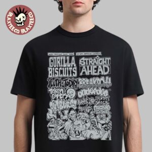 Gorilla Biscuits X Straight Ahead NYHC Brooklyn Monarch 2026 Event Shows Gig Poster Lineup On April 25 26 2026 T-Shirt