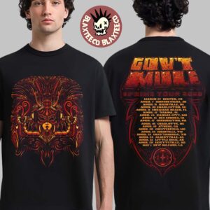 Gov’t Mule Spring Tour 2026 Merch Tee Maya Queen With Dates Back Two Sided T-Shirt