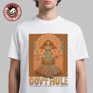 Gov’t Mule Spring Tour 2026 Shipshewana Nashville Indianapolis And Charleston South Carolina Venue Poster On April 7 8 And 10 2026 T-Shirt