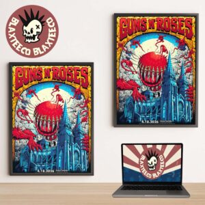 Guns N Roses Fortaleza Brazil 2026 Venue Poster At Arena Castelao On April 18 2026 Home Decor Poster Canvas