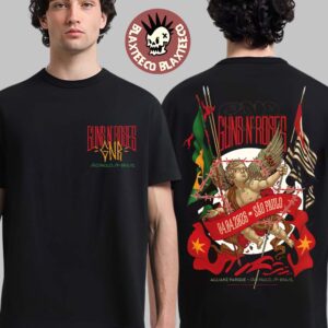 Guns N Roses Monsters Of Rock 2026 Venue Merch Tee In Sao Paulo Brazil At Allianz Parque On April 4 2026 T-Shirt