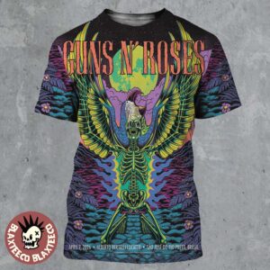 Guns N Roses Sao Jose Do Rio Preto Brasil 2026 Venue Poster At Alberto Bertelli Lucatto On April 7 2026 All Over Print Shirt