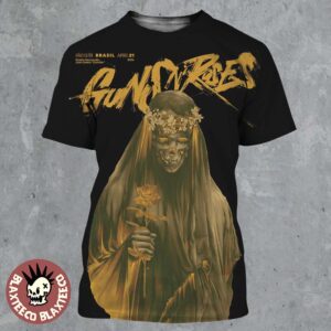 Guns N Roses Sao Luis Brasil 2026 Venue Poster On April 21 2026 The Skeleton Bride Art All Over Print Shirt