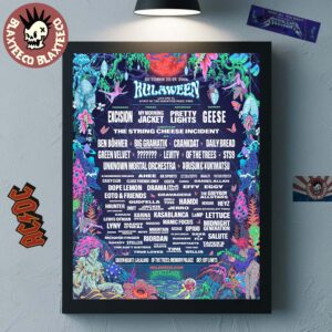 Hullaween 2026 Full Lineup Poster At Live Oak Florida Spirit Of The Suwannee Music Park From October 22 To 25 2026 Poster Canvas