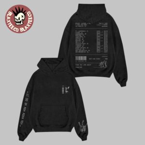 Ice Cube 2026 Tour USA And Canada Merch Collection The Tour List Receipt Black Hoodie
