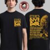 Iron Maiden Eddie’s Dive Bar 2026 Run For Your Lives Tour Europe Schedule Dates Two Sided T-Shirt