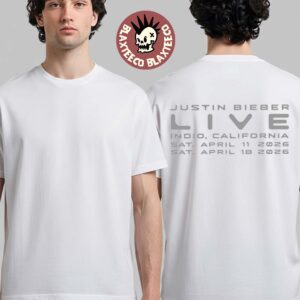 Justin Bieber Coachella 2026 Merch Live In Indio California On April 2026 Classic White T-Shirt