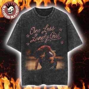 Justin Bieber Hugging Billie Eilish One Less Lonely Girl Coachella 2026 Commemorate Bieberchella Moment Vintage Washed T-Shirt