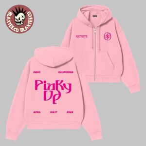 Katseye Coachella 2026 Festival Indio California Merch April 10 And 17 2026 Pinky Up Zip Up Hoodie