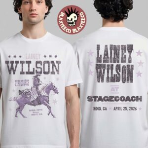 Lainey Wilson Stagecoach 2026 Festival Merch Tee In Indio California On April 25 2026 Rider T-Shirt