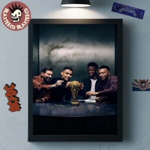 Lego World Cup 2026 Commercial Photo Starring Messi Cristiano Ronaldo Vinicius And Mbappe Home Decor Poster Canvas