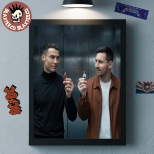 Lego X World Cup 2026 Cristiano Ronaldo X Lionel Messi Commercial Photo GOAT Home Decor Poster Canvas