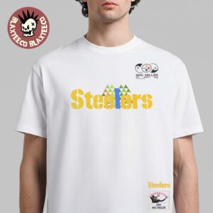 Mac Miller X Pittsburgh Steelers Mitchell And Ness NFL Draft 2026 Slide Park T-Shirt