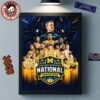 Gannon Golden Knights Men’s Basketball 2026 NCAA DII National Champions Home Decor Poster Canvas