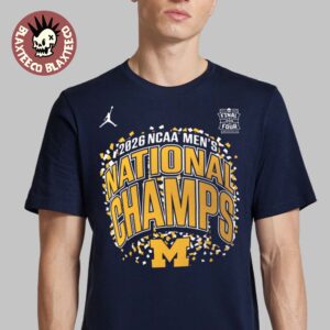 Michigan Wolverines 2026 NCAA Men’s Basketball National Champions Jordan Brand Confetti Celebration T-Shirt