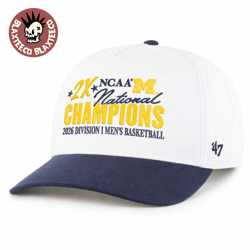 Michigan Wolverines 2026 Two-Time NCAA Men's Basketball National Champions Hitch Adjustable Hat Michigan Wolverines 2026 Two-Time NCAA Men's Basketball National Champions Hitch Adjustable Hat