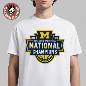 Michigan Wolverines Men’s Basketball 2026 NCAA National Champions Logo T-Shirt