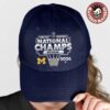 Michigan Wolverines Men’s Basketball 2026 NCAA National Champions Logo White Hat