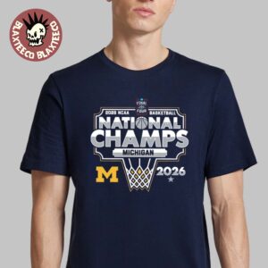 Michigan Wolverines Men’s Basketball 2026 NCAA National Champions March Madness Hoops T-Shirt