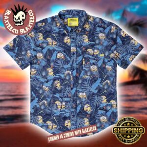 Minions RSVLTS In Search of BA NA NA Button Short Sleeve Hawaiian Shirt