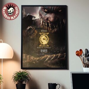 Mortal Kombat II Movie Exclusive Baraka Character Poster Canvas For Home Decor
