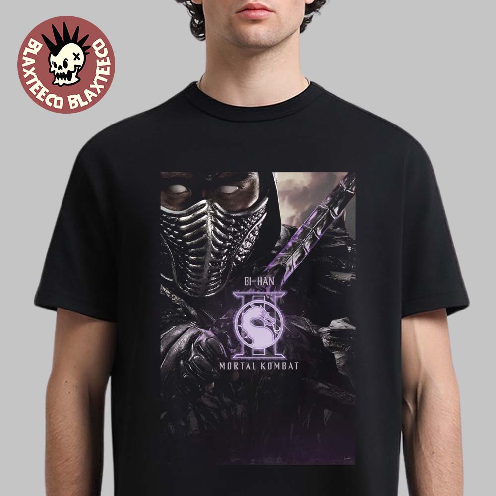 Mortal Kombat II Movie Exclusive Bi-Han Noob Saibot Character Poster T-Shirt Mortal Kombat II Movie Exclusive Bi-Han Noob Saibot Character Poster T-Shirt