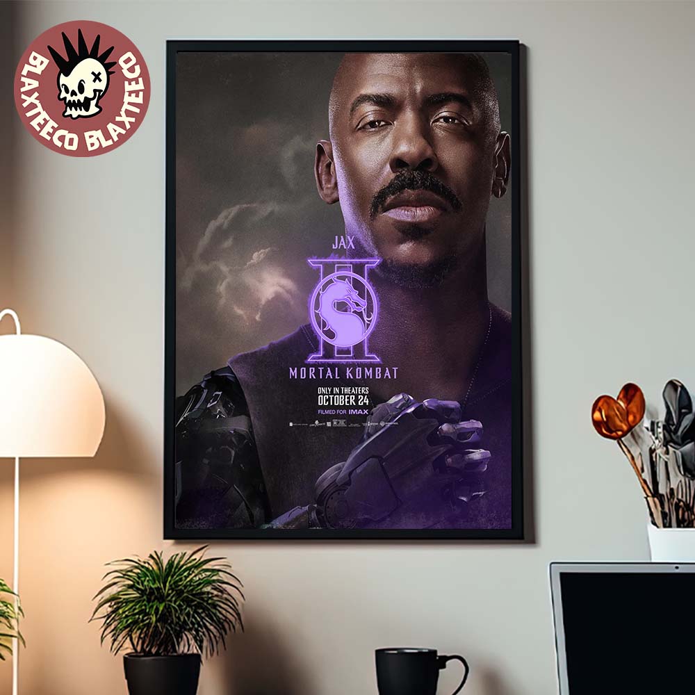 Mortal Kombat II Movie Exclusive Jax Character Poster Canvas For Home Decor Mortal Kombat II Movie Exclusive Jax Character Poster Canvas For Home Decor