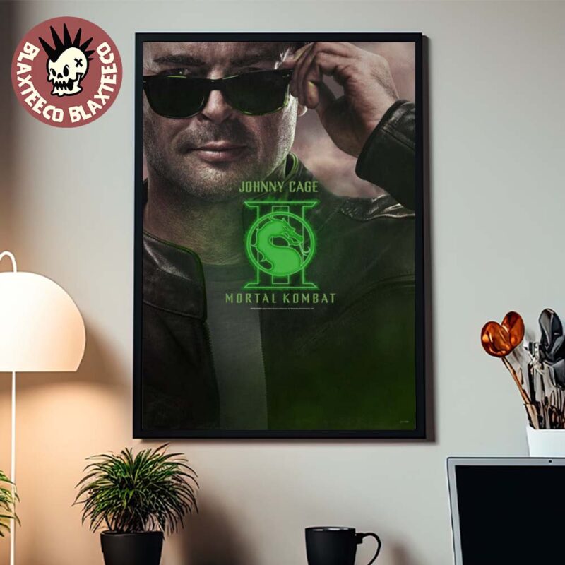 Johnny Character Mortal Kombat II Movie Exclusive Johnny Cage Character Poster Canvas ...