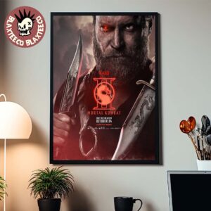 Mortal Kombat II Movie Exclusive Kano Character Poster Canvas For Home Decor