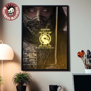 Mortal Kombat II Movie Exclusive Scorpion Character Poster Canvas For Home Decor