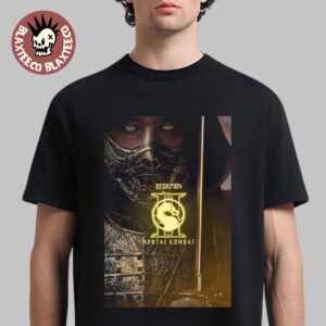 Mortal Kombat II Movie Exclusive Scorpion Character Poster T-Shirt
