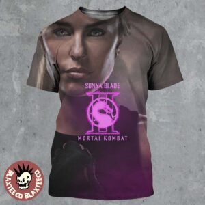 Mortal Kombat II Movie Exclusive Sonya Blade Character Poster All Over Print Shirt