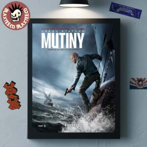 Mutiny There’s Blood In The Water Starring Jason Statham Official Movie Poster Canvas For Home Decor