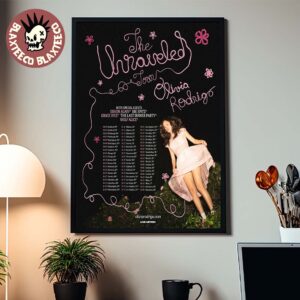 Olivia Rodrigo The Unraveled Tour 2026 North America UK And Europe Schedule Dates Home Decor Poster Canvas