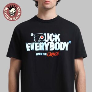 Philadelphia Flyers NHL Merch Puck Everybody Ignite The Orange T-Shirt