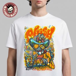 Phish Live At Sphere Las Vegas 2026 Second Weekend One LE Venue Poster On April 16 17 18 2026 The Cowboy Riding Car Art T-Shirt