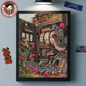 Phish Live At Sphere Las Vegas 2026 Weekend One LE Venue Poster On April 16 17 18 2026 The Slot Machine Art Poster Canvas