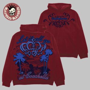 PinkPantheress Coachella 2026 Festival Indio California Merch Let It All Go At Coachella Red Hoodie