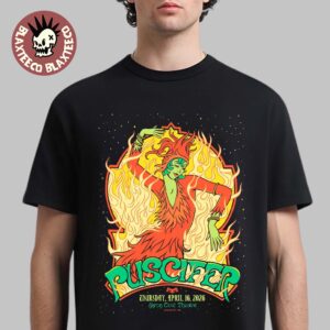 Puscifer Akron Ohio 2026 Venue Poster At Akron Civic Theatre On April 16 2026 T-Shirt