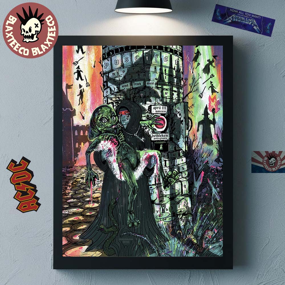 Puscifer Bethlehem Pennsylvania 2026 Event Poster At Wind Creek Event Center On April 3 2026 Home Decor Poster Canvas Puscifer Bethlehem Pennsylvania 2026 Event Poster At Wind Creek Event Center On April 3 2026 Home Decor Poster Canvas