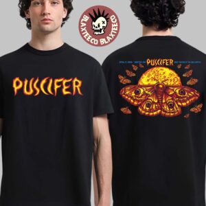 Puscifer Boston Massachusetts 2026 Venue Poster At Wang Theatre In Boch Center On April 4 2026 Butterfly Art Two Sided T-Shirt