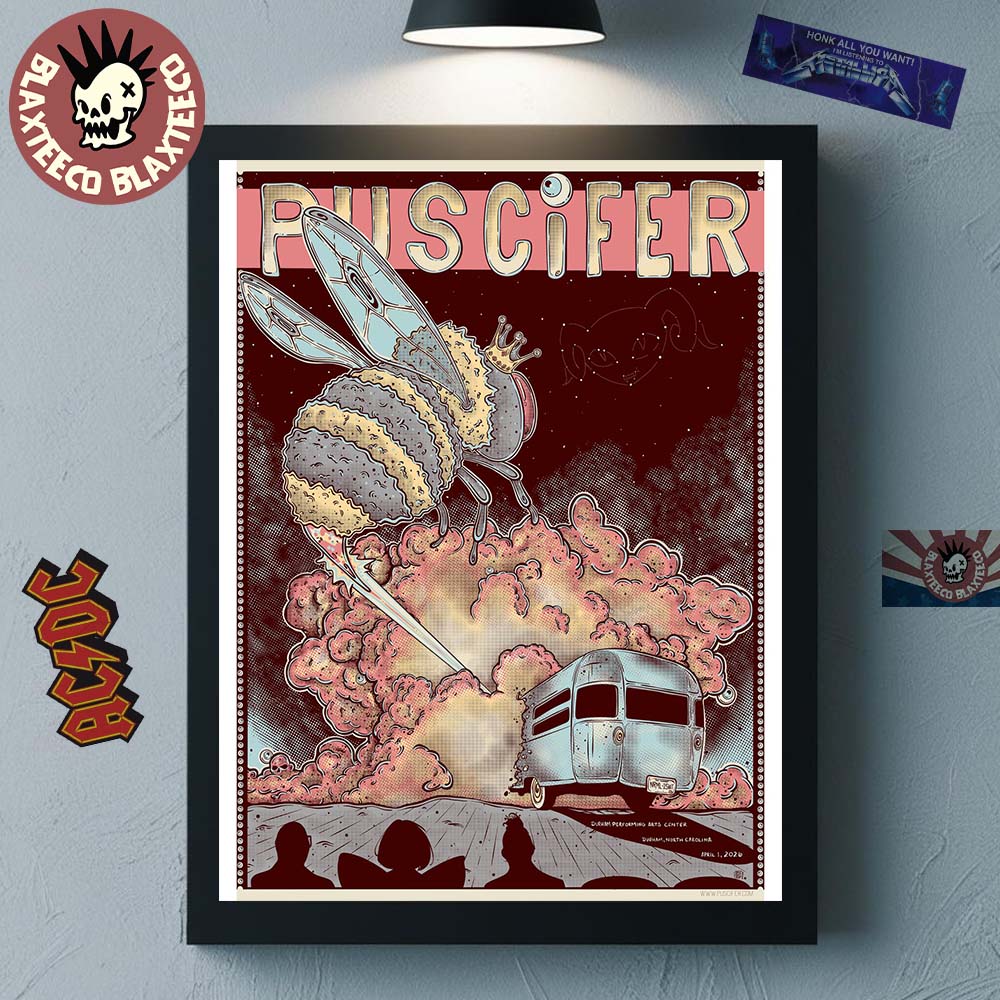 Puscifer Durham North Carolina 2026 Gig Poster At Durham Performing Arts Center On April 1 2026 Home Decor Poster Canvas Puscifer Durham North Carolina 2026 Gig Poster At Durham Performing Arts Center On April 1 2026 Home Decor Poster Canvas